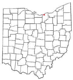 Location of Amherst, Ohio