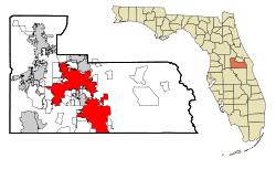 Location in Orange County and Florida