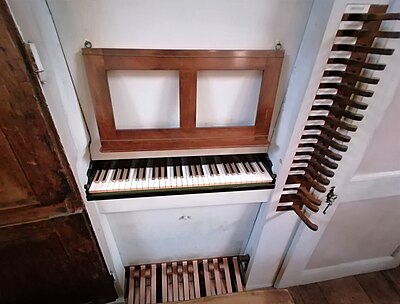 Consolle Organo Concone 1752 Chiesa S. Genesio Corio