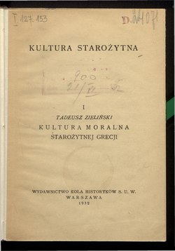 Okładka lub karta tytułowa