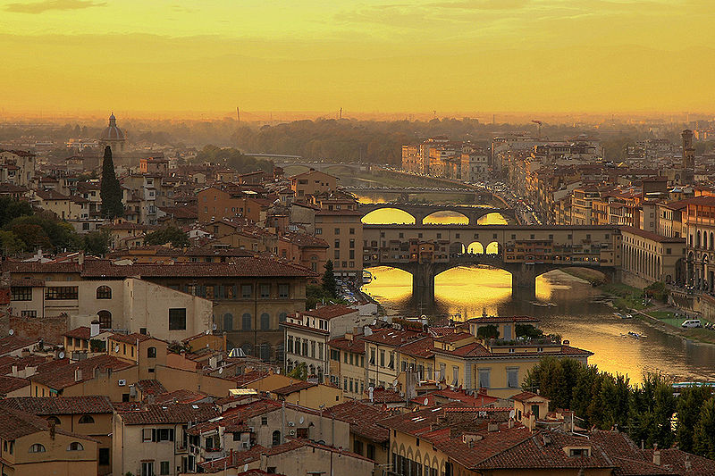 File:Ponte Vecchio at Sunset.jpg