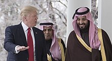 Trump with Prince Mohammad bin Salman, Washington, D.C., March 14, 2017 President Donald Trump & Deputy Crown Prince Mohammed bin Salman bin Abdulaziz Al Saud, March 14, 2017 cropped.jpg