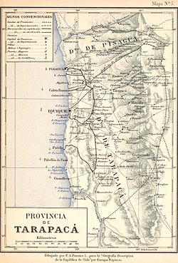 Mapa Politico Tarapaca Chile