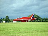 The Red Arrows closed Sunday's show