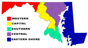 Die 5 Reiseregionen in Maryland