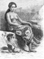 Wanita mengenakan pareo (1887)