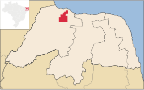 Kart over Serra do Mel
