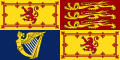 Stendardo reale britannico, usato da Carlo III come Sovrano del Regno Unito (in Scozia)