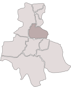 Location of Nowy Bytom within Ruda Śląska