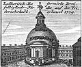 De kerk in 1757