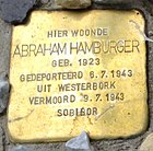 Stolperstein für Abraham Hamburger