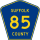 County Route 85 marker