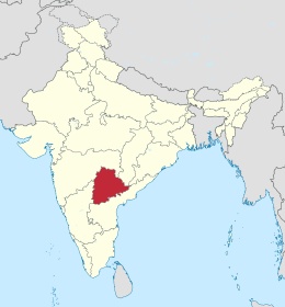 Telangana – Localizzazione