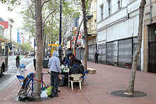 People playing chess by Market and Turk Streets. Tenderloin Street Chess, SF, CA, jjron 26.03.2012.jpg