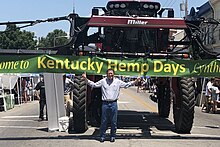 Massie at the Kentucky Hemp Days festival in 2018 Thomas Massie Kentucky Hemp Days 2018.jpg