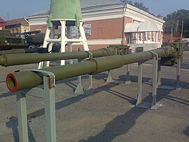 115-мм танковая пушка 2А20 в музее Мотовилхинских заводов. г. Пермь.