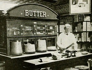 In some markets a great deal of butter is reta...