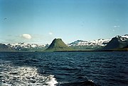 The mountain range from the Breiðafjörður towards the south-east