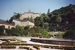 Villa Garzoni with ancient village behind