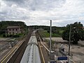 Un train de Fret à destination de Gray est engagé sur la voie unique vers Gray