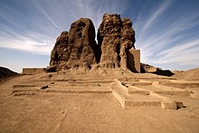 The large mud brick temple, known as the Western Deffufa, in the ancient city of Kerma Western Deffufa - Kerma.jpg