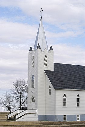 Igreja Luterana em Yellow Grass