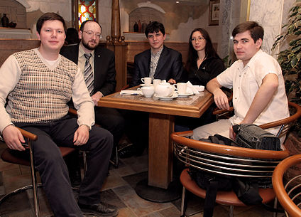 Фото для протокола. Слева направо: Dmitry Bulgakov, Kaganer, Raise-the-Sail, Призрачная, Insider.