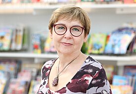 Тамара Крюкова на первой Московской международной детской книжной ярмарке, 2023