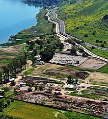 aerial view of the village looking south