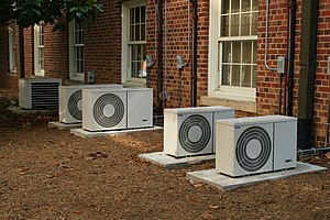 English: Series of air conditioners at UNC-CH.
