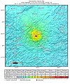 美國地質調查局提供其地震震度分布圖