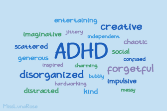 Besede, ki opisujejo značilnosti ADHD