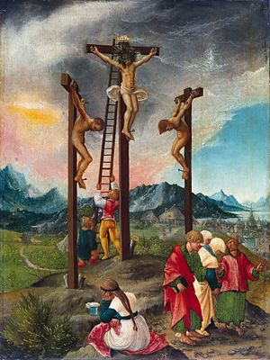 Crucifixion of Christ by Albrecht Altdorfer, 1526