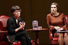 McDermott (left) speaking in 2020 Alice McDermott (49534724946).jpg