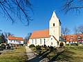 Dorfkirche Ammelshain (Kirche (mit Ausstattung), Kirchhof mit Einfriedung, Kirchhofstor (Torbogen und Pforte) und Kriegerdenkmal für die Gefallenen des Ersten Weltkrieges)