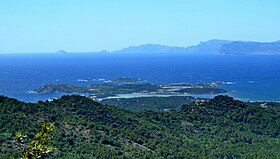 Archipel des Embiez vu depuis le Cap Sicié