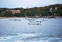 View of the wharf at Puerto Angel