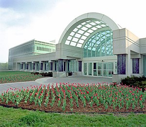 The entrance of the new CIA Headquarters