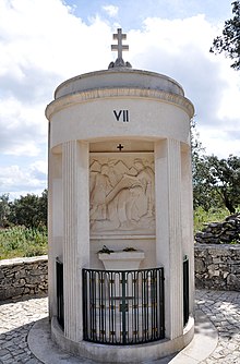 Station of the Cross near the Shrine of Our Lady of Fatima, in Portugal Calvaro Hungaro Fatima 0584 (19205580792).jpg