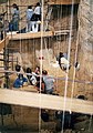 Prace wykopaliskowe w jaskini Arago, lato 2002