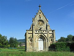 Chapelle d'Ettevaux, façade.