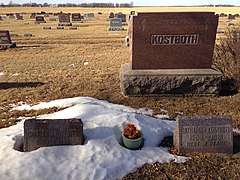 Grave of Charles Kostboth in Canistota Cemetery
