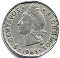 5 centavos da Rep. Dominicana (1936).[15]
