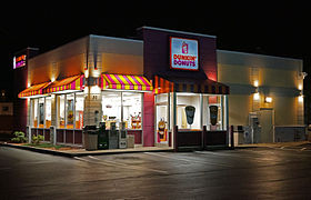 A Dunkin' Donuts restaurant in Revere, Massachusetts