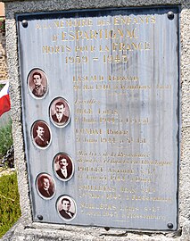 Hommage aux résistants de la commune.