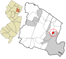 Location in Essex County and the state of New Jersey.