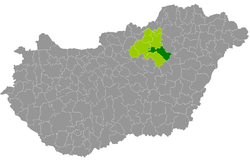 Füzesabony District within Hungary and Heves County.