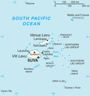 Map of Sandalwood Island, where Lahloo was wrecked