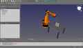 Slika Robotska ruka FreeCAD