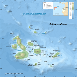 Plassering av Galápagosøyane